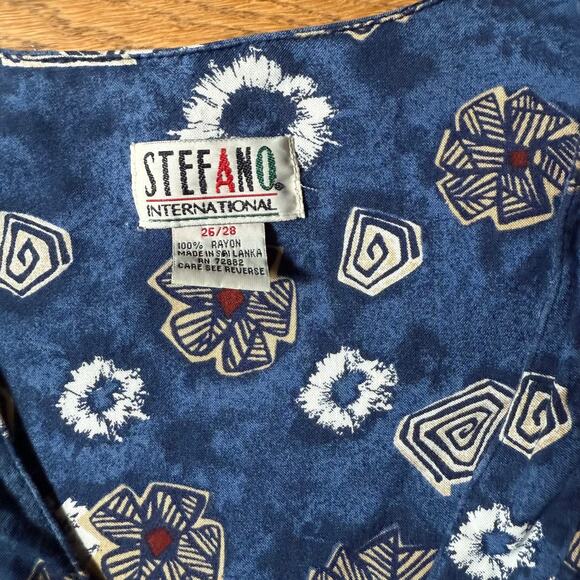 VTG Stefano International Women Vest SZ 26/28 Fringe Beads Art to Wear Abstract - Picture 3 of 10